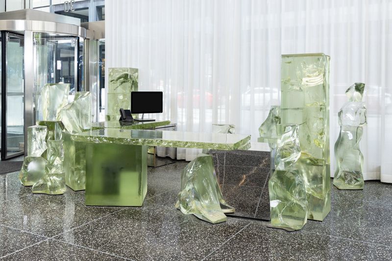 'Like an Explosion in a Glass Factory': Frank Gehry's Seven-Ton 'Icehenge' Desk That Once Graced a Skyscraper Lobby Is Up for Auction