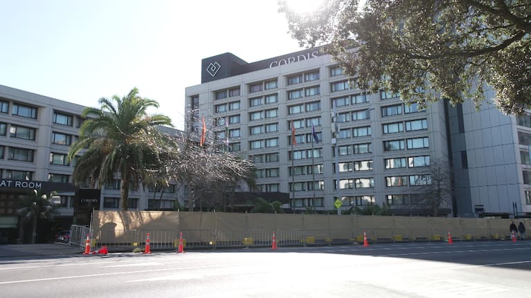 The Cordis Hotel in Auckland has been prepared for Modi's visit.
