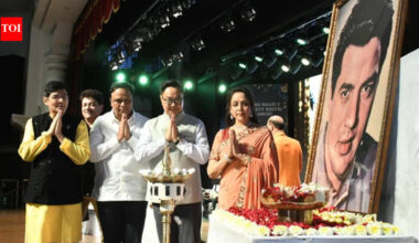 Hema Malini pays emotional tribute to late husband Dharmendra as she marks 60 years in cinema- PICS |