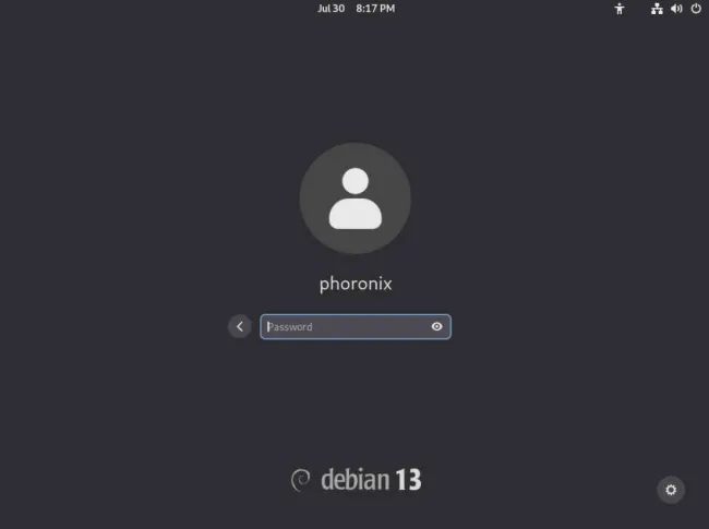 Debian 13 GDM