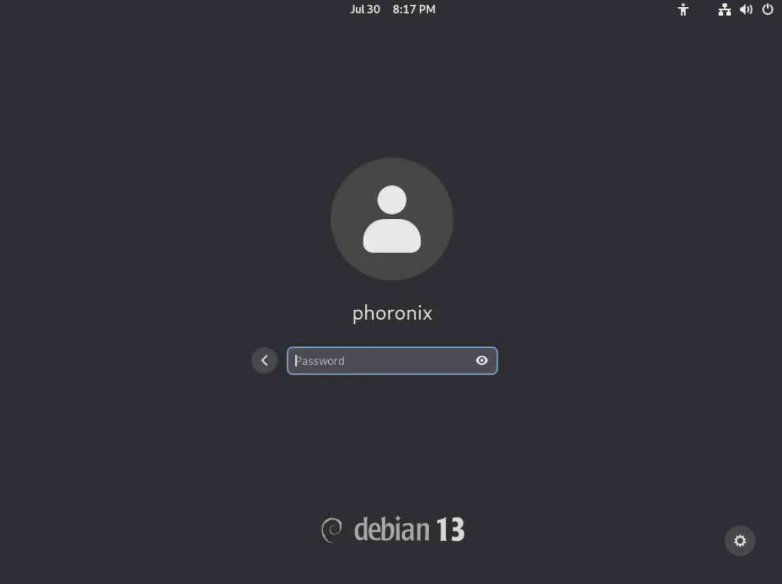 Debian 13 GDM