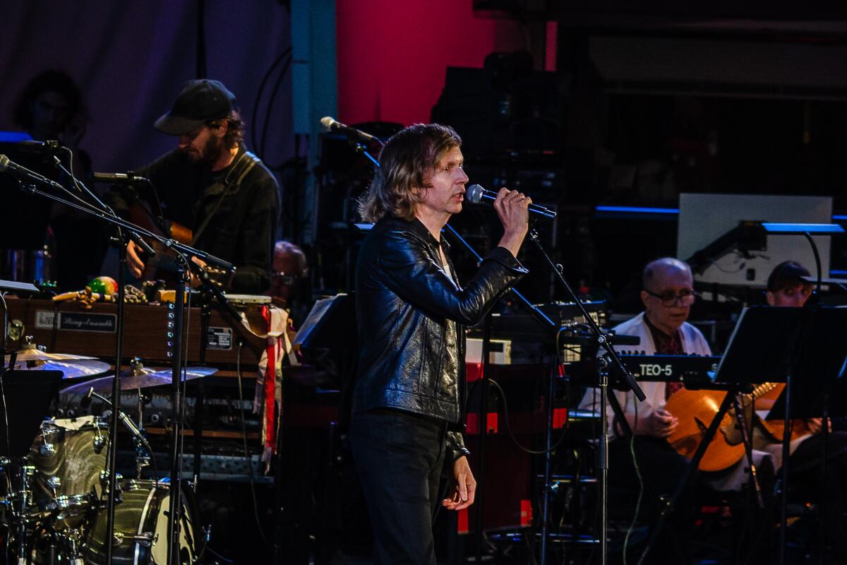 Beck performs at LA Phil's Music of Wes Anderson show at the Hollywood Bowl.