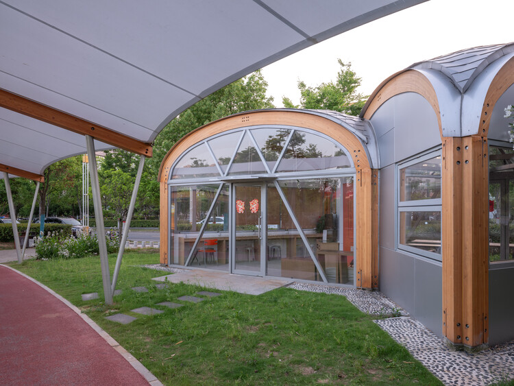 TBB Libraries – Hundred Flowers Park Libraries / Atelier Liu Yuyang Architects - Exterior Photography, Arch