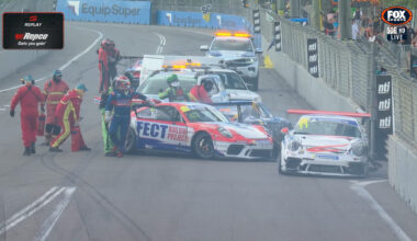 Porsche drivers escape serious injury in Townsville 500 crash