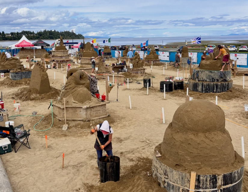 Suspected vandalism damages Parksvillle sand sculptures | NanaimoNewsNOW
