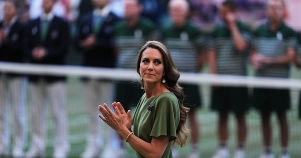 William and Kate share moment with Jannik Sinner after Wimbledon win