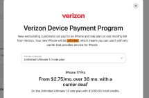 Contradictory details for T-Mobile’s and Verizon’s device payment programs