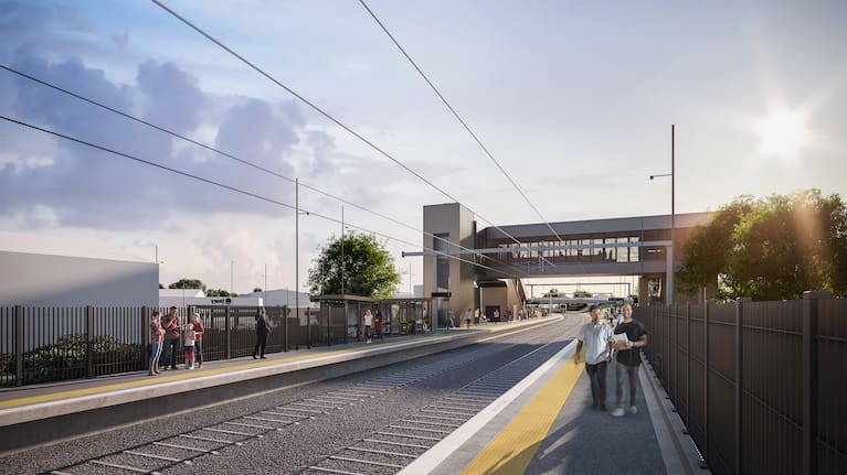 Drury station artist's impression.