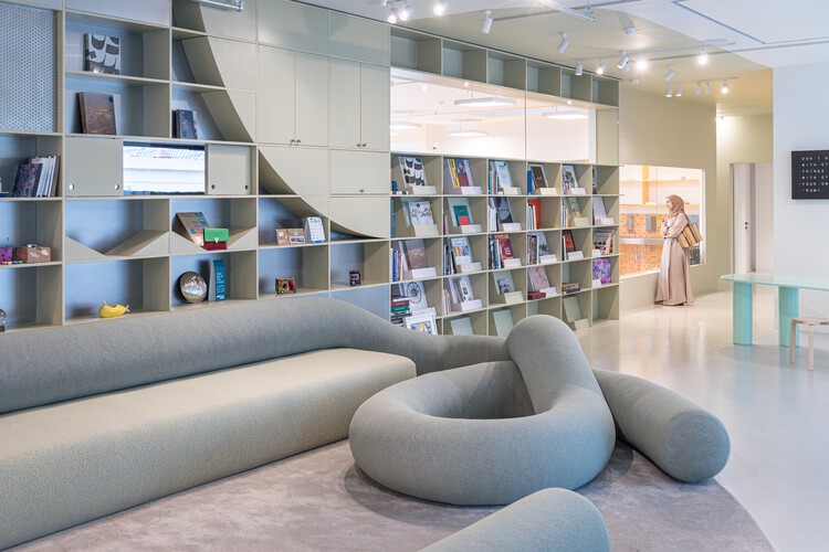 Diriyah Biennale Foundation Public Programs Building / Ariel André-GOLEM - Interior Photography, Living Room, Shelving, Lighting