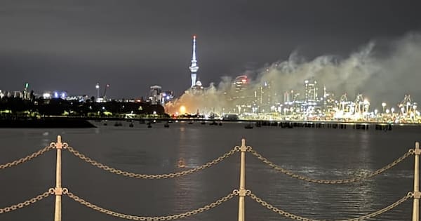 Auckland's Waitematā station reopened after nearby fire cancels trains
