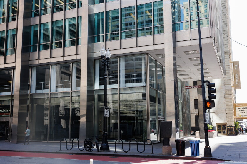 Exterior of the Inland Steel Building at 30 W. Monroe St.
