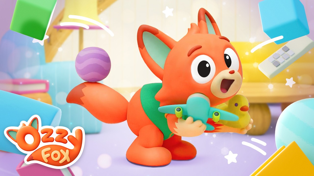 The Floor Is Lava! 🌋🦊 Squeaky Clean Up Game | BRAND NEW SERIES | Ozzy Fox | Kids Songs - YouTube