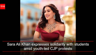 Sara Ali Khan: 'Our students are our future': Sara Ali Khan expresses solidarity with students amid youth-led CJP protests | Hindi Movie News