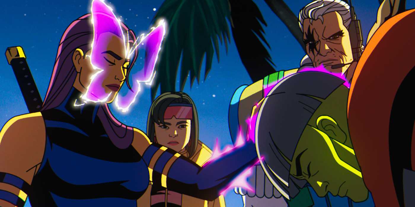 Psylocke, Jubilee, and Cable in X-Men '97 Season 2 Episode 2