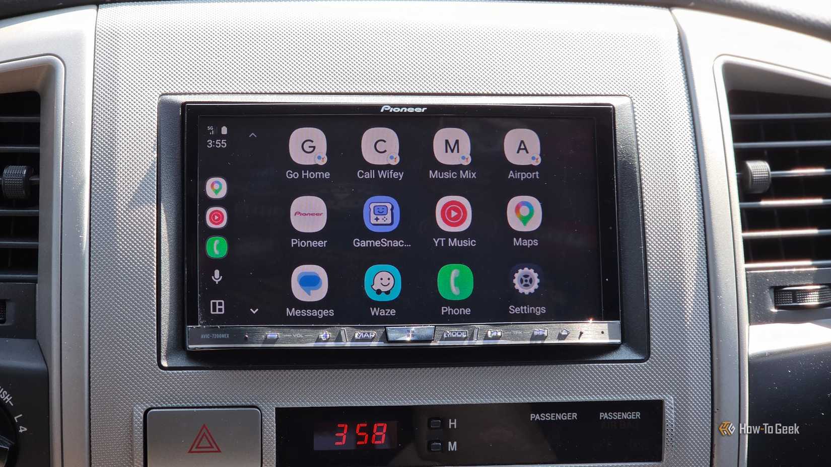 Android Auto shortcuts.