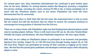 PlayStation users are going dark to protest Sony ditching discs.