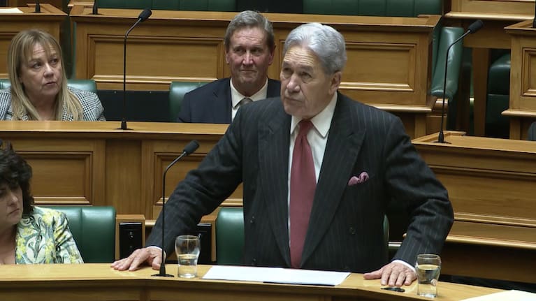 New Zealand First leader Winston Peters.