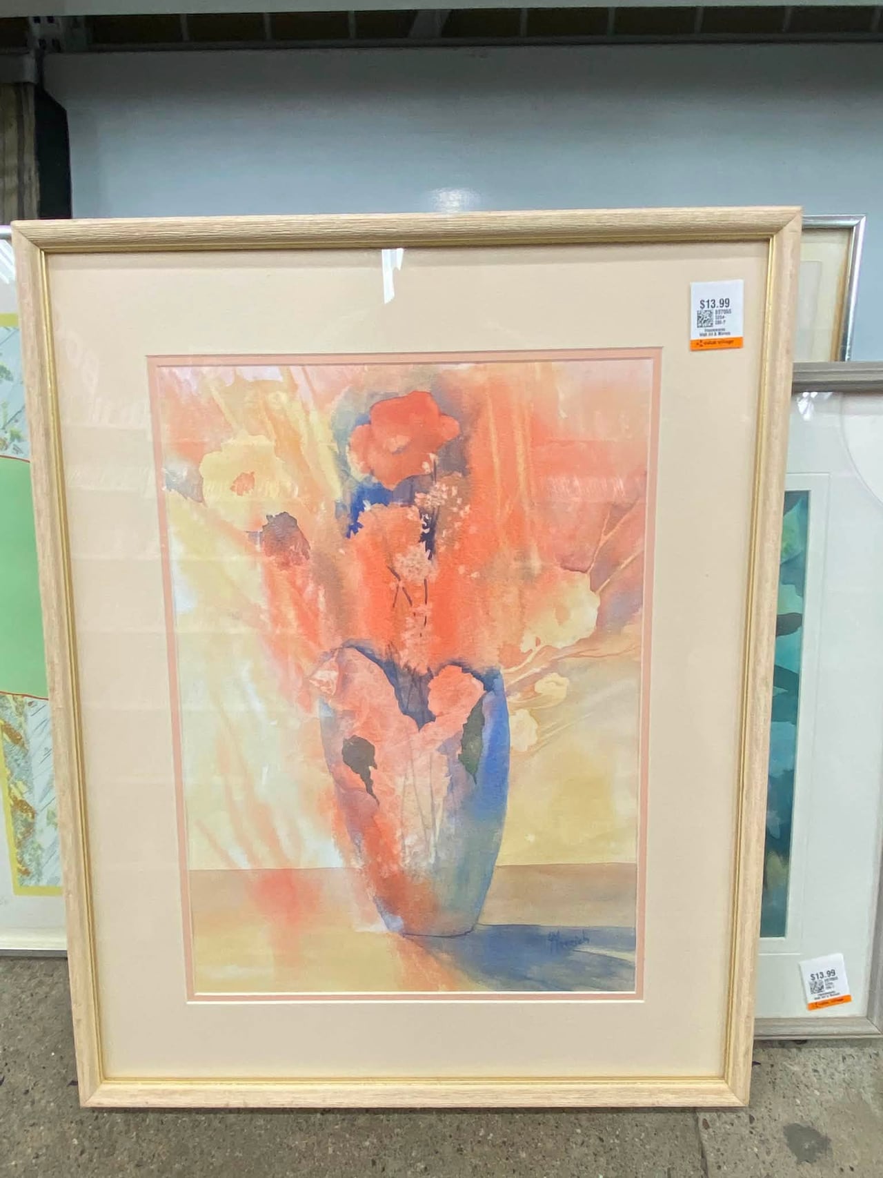 A photo of a painting up for sale at Value Village