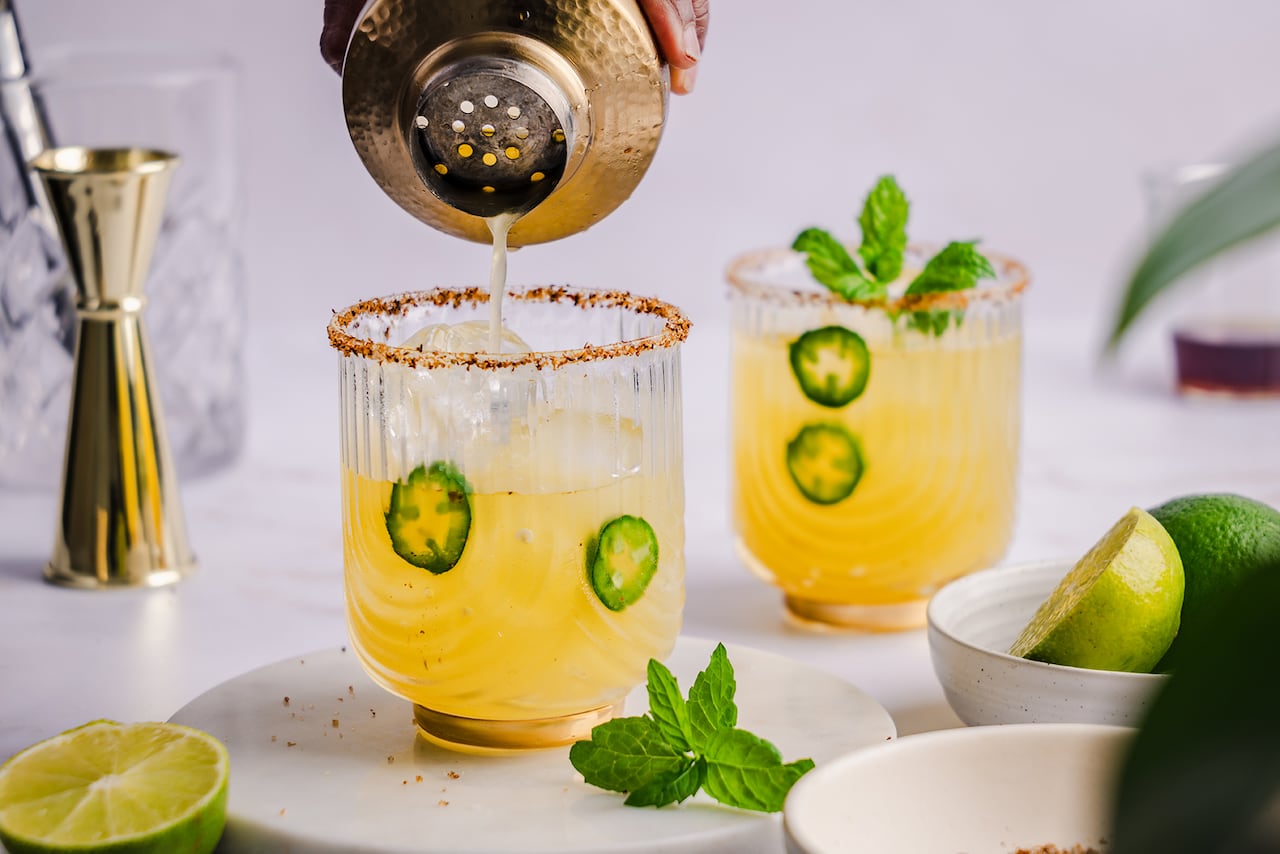 Pineapple-jalapeno margarita.