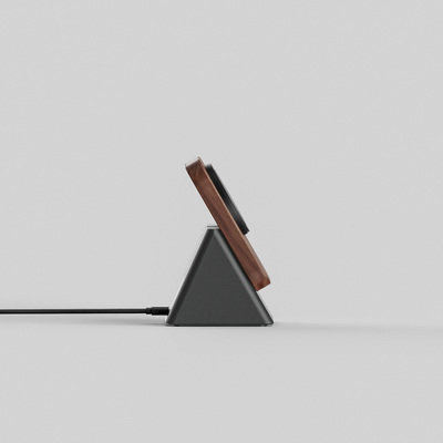 Modhaus' Wireless Phone Charger with a Concrete Base