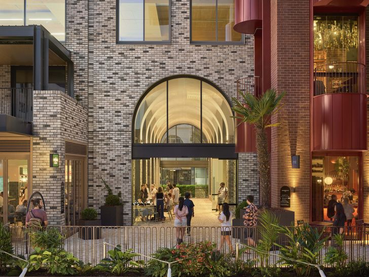 The success of Surry Hills Village lies in its deliberate bricolage of buildings, forms, materials and uses – architectonically, the design is eccentric, but measured through a limited material palette.