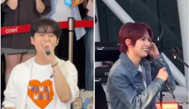 Day6’s Young K (left) performing at Coex Mall in Seoul on July 26. K-pop artiste Evan during a street performance event at Yeouido Hangang Park on June 26.