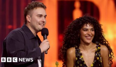 Sam Fender and Olivia Dean make UK chart history with Rein Me In - BBC
