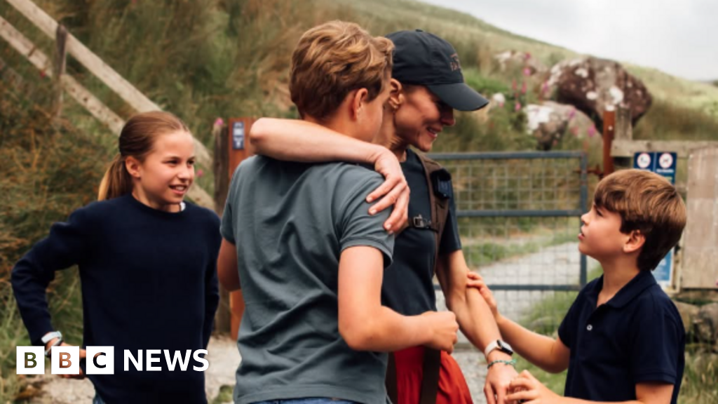 Catherine shares photos reuniting with family after Three Peaks Challenge - BBC