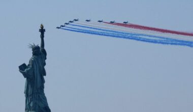 The United States celebrates its 250th anniversary on Independence Day in New York City