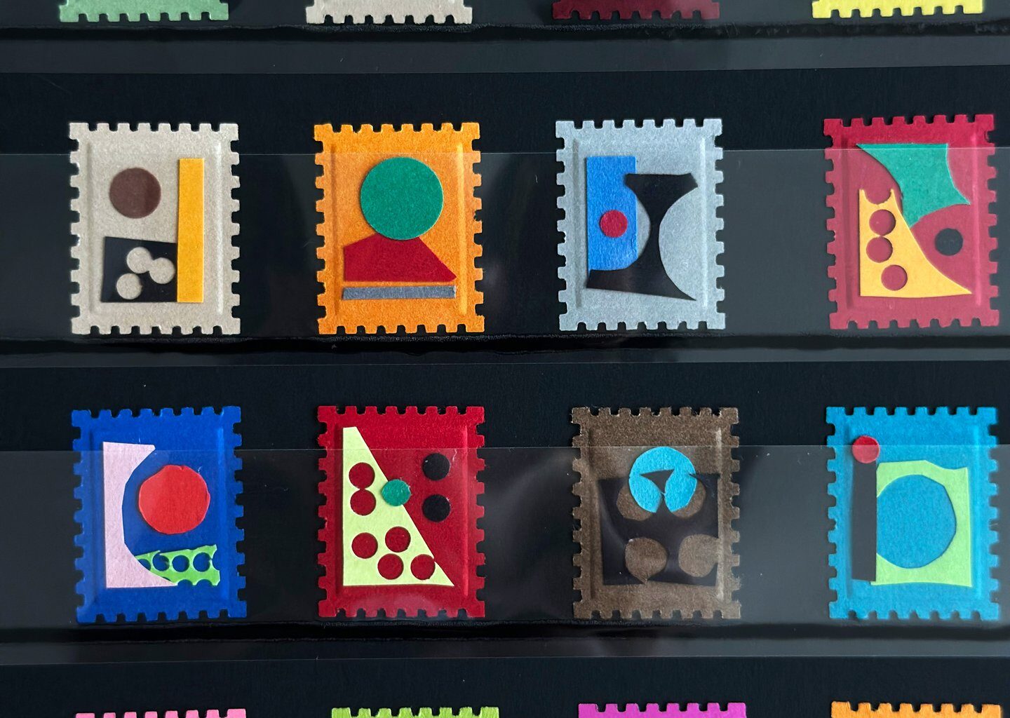 Makitoy turns daily observations into stamp-sized collages of paper and colour