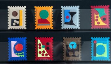 Makitoy turns daily observations into stamp-sized collages of paper and colour
