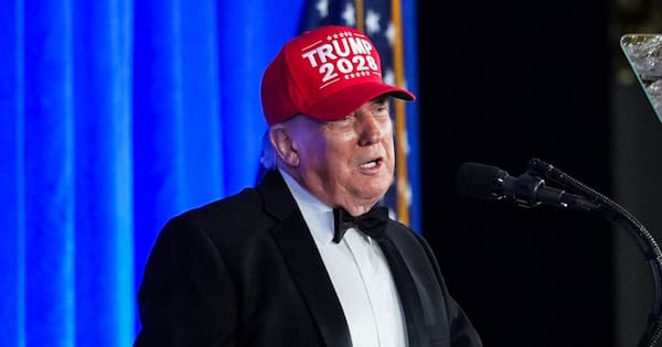 'The show must go on': Trump delivers speech at rescheduled dinner
