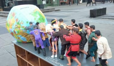 Miniature artist Little Man Speaks on new Cathedral Square piece