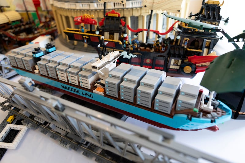 Brick Féile: some of David Fennell’s Lego creations. Photograph: Chris Maddaloni
