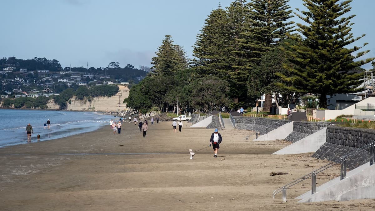 Ōrewa beachfront seawall opens to protect against erosion