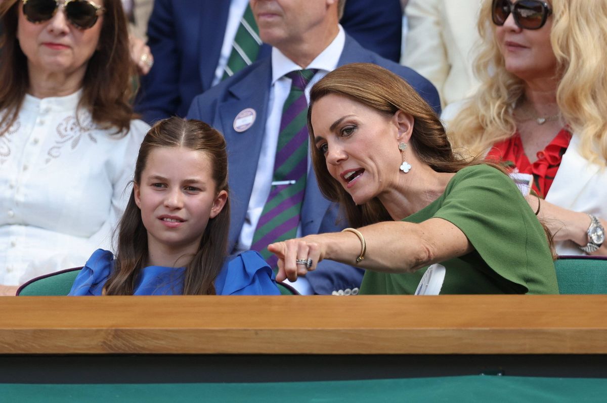 The sweet mother-daughter moment was one of the standout images Kate Middleton chose to include in her Wimbledon photo recap.