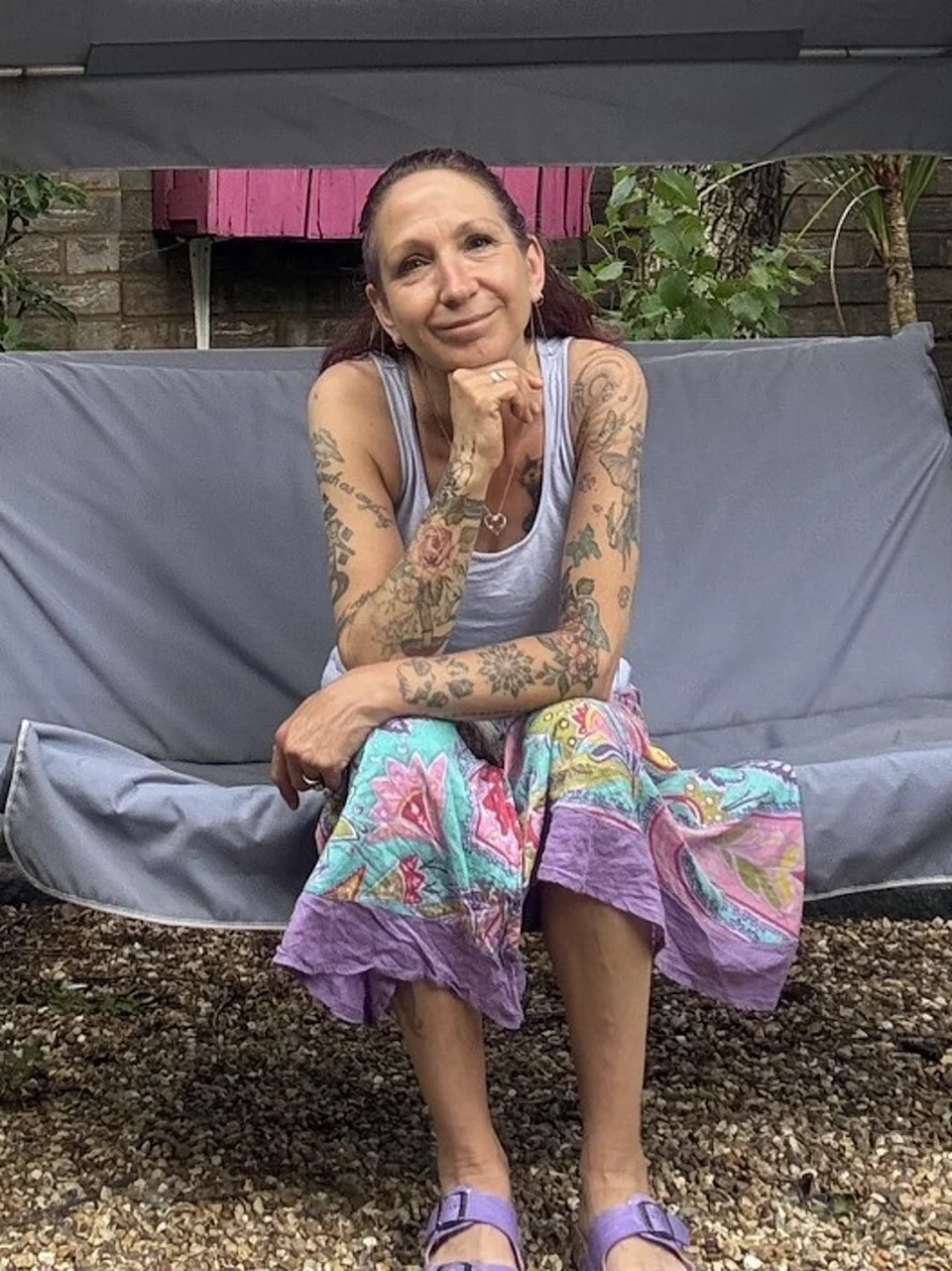 Ms Lealman, her husband and her four children were previously facing eviction from their family home (Shelter / Lisa Lealman)