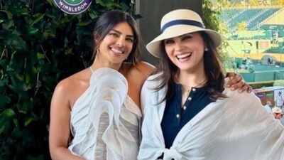 '26 years later...': Priyanka Chopra attends Wimbledon semi-final, shares warm reunion moments with 'Andaaz' co-star Lara Dutta