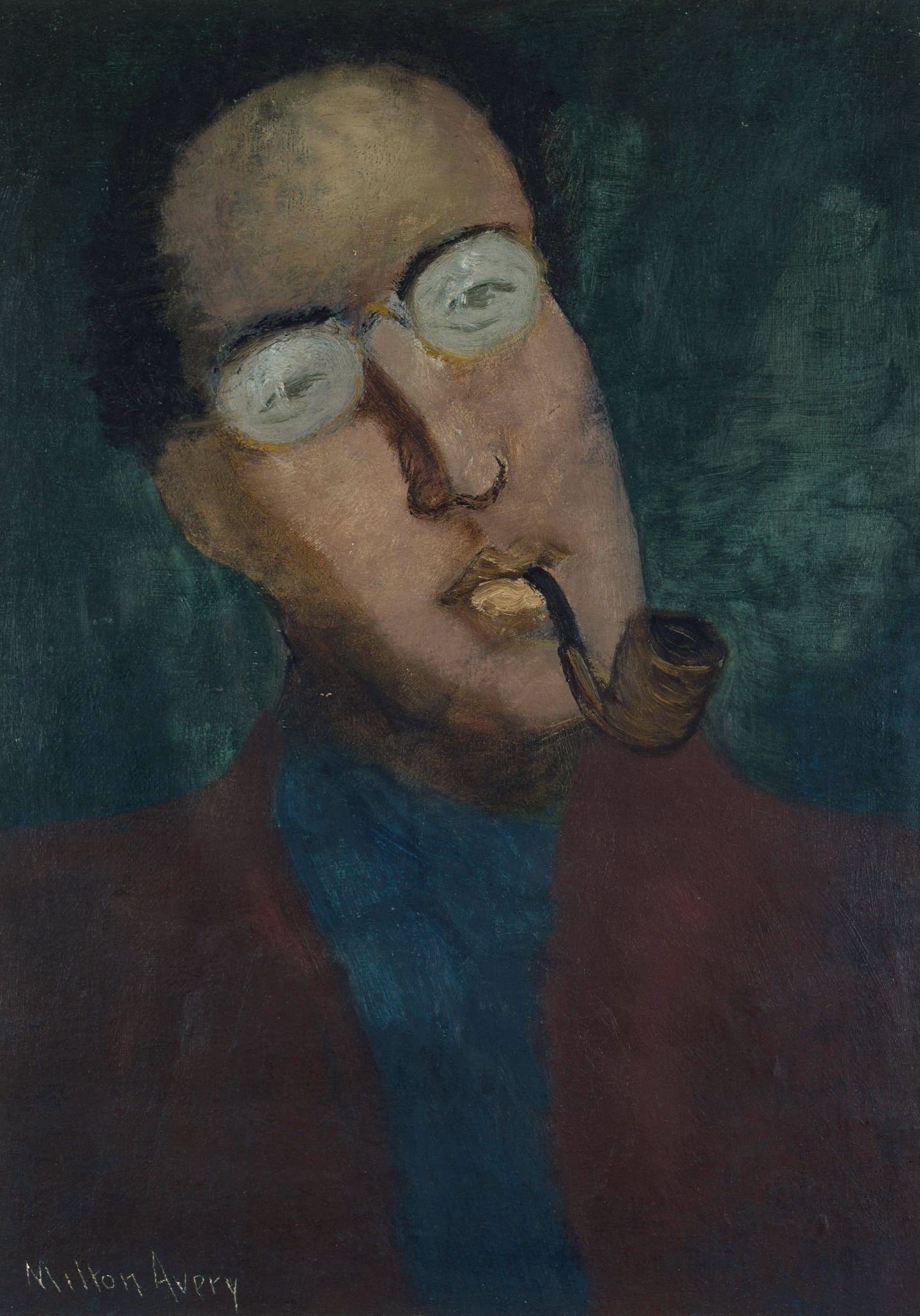Milton Avery, "Portrait of Mark Rothko," 1933. Rhode Island School of Design Museum, Providence. 