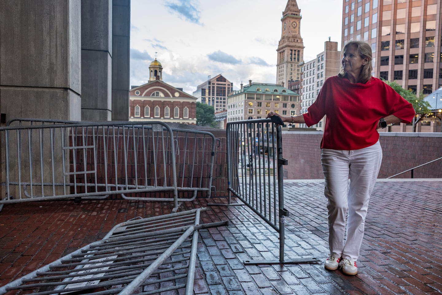 The use of security structures around the plaza is haphazard. "We might as well accept [security's] going to be a part of our world and say, ‘How can we do better than just put barriers and No Trespassing signs around?’” Smith says.
