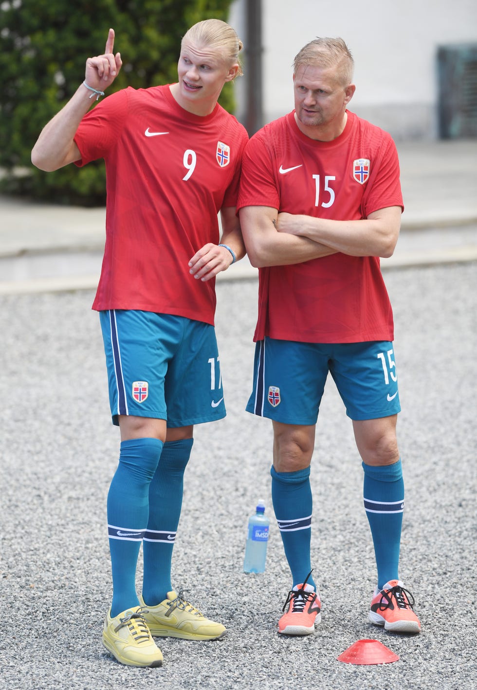 Norwegian Royals Play A Friendly Football Match At Skaugum Arena