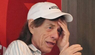 Mick Jagger enjoying England vs Norway at the 2026 World Cup