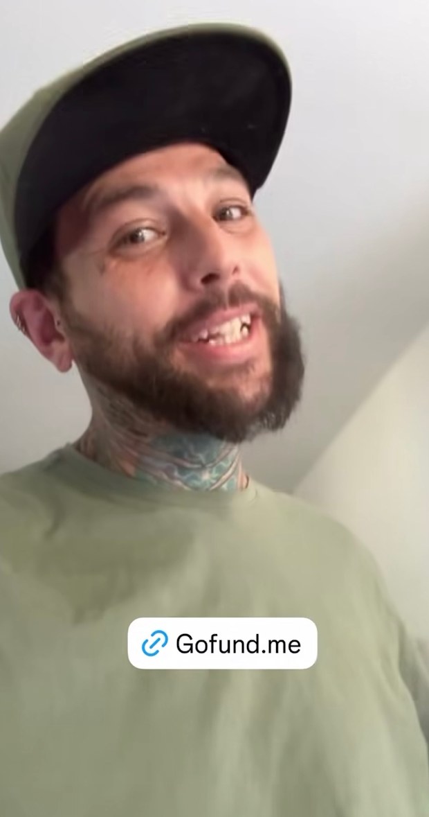 Navarone Garibaldi Garcia asks followers to donate to his GoFundMe to start an organic pizza business