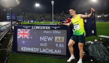Athletics: Athletics-Kennedy hails golden age for Australia after smashing national 100m record
