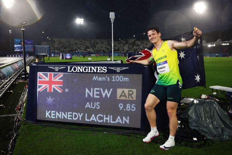 Athletics: Athletics-Kennedy hails golden age for Australia after smashing national 100m record