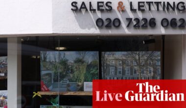 UK house prices flat in June, says Nationwide; higher energy bills cap kicks in – business live | Business