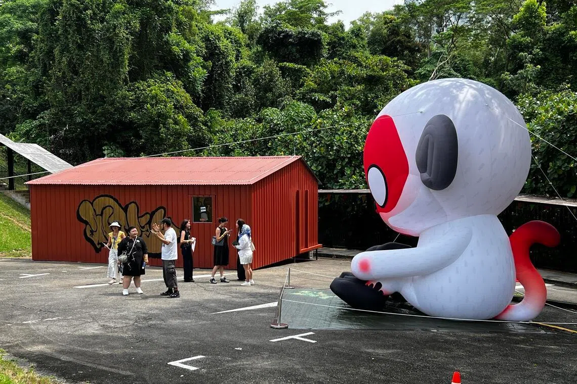 Art Outreach produced several shows, including the Monkey King installations around Gillman Barracks by Singapore artist Antz.