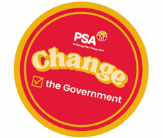 The country's top public servant has directed the Public Service Association to stop handing out its "change the government" campaign material.