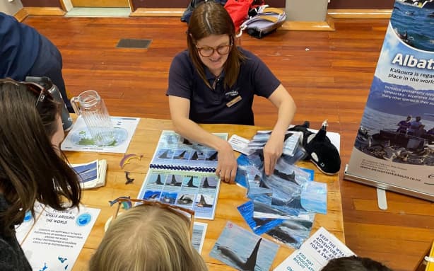 Arts and crafts were on offer during the Kaikōura Whale Festival