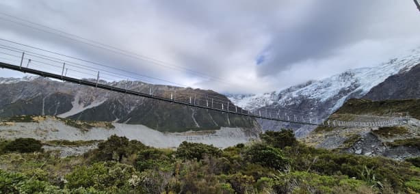 The new 189m long Hooker Valley suspension bridge at Aoraki Mount Cook opens on Tuesday 28 July, 2026.